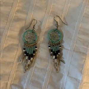 🚫sold on depop🚫
 dream catcher earrings